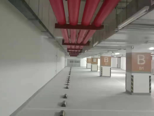 辦公樓地下停車場(chǎng)消防工程安裝案例